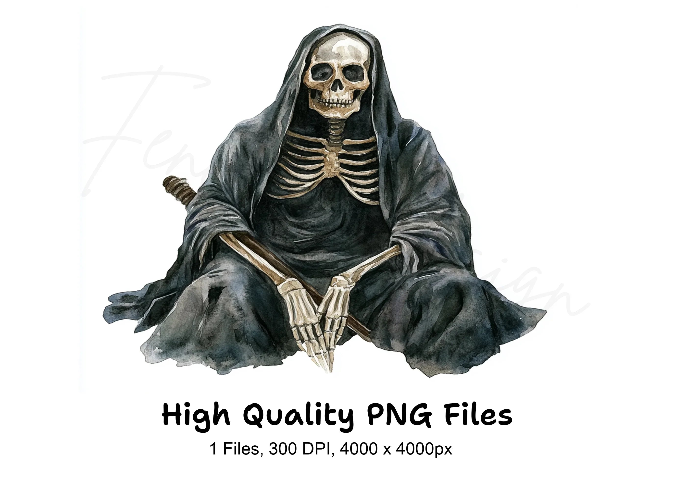 Grim Reaper Clipart Bundle