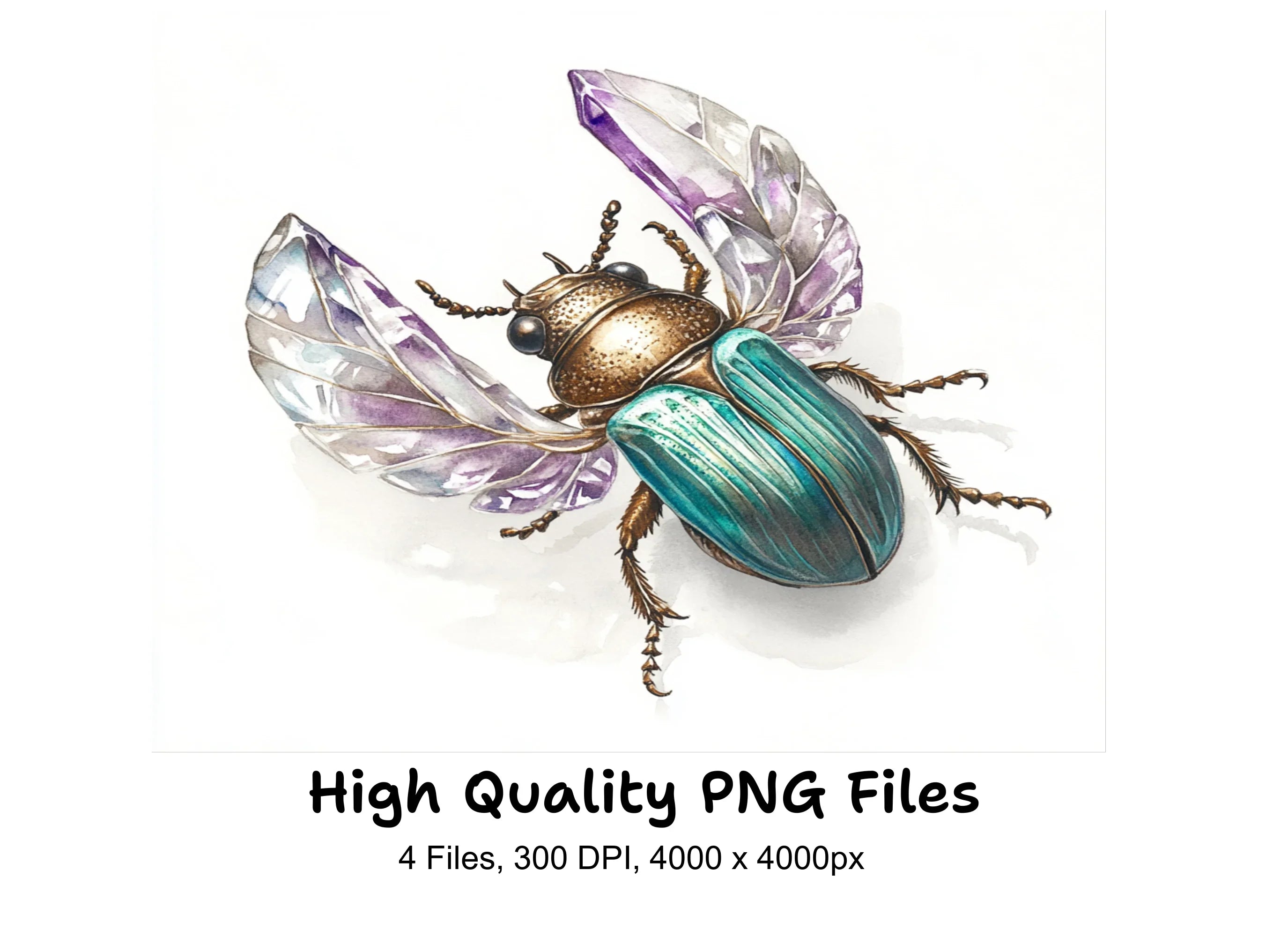 Jeweled Beetles Clipart Bundle