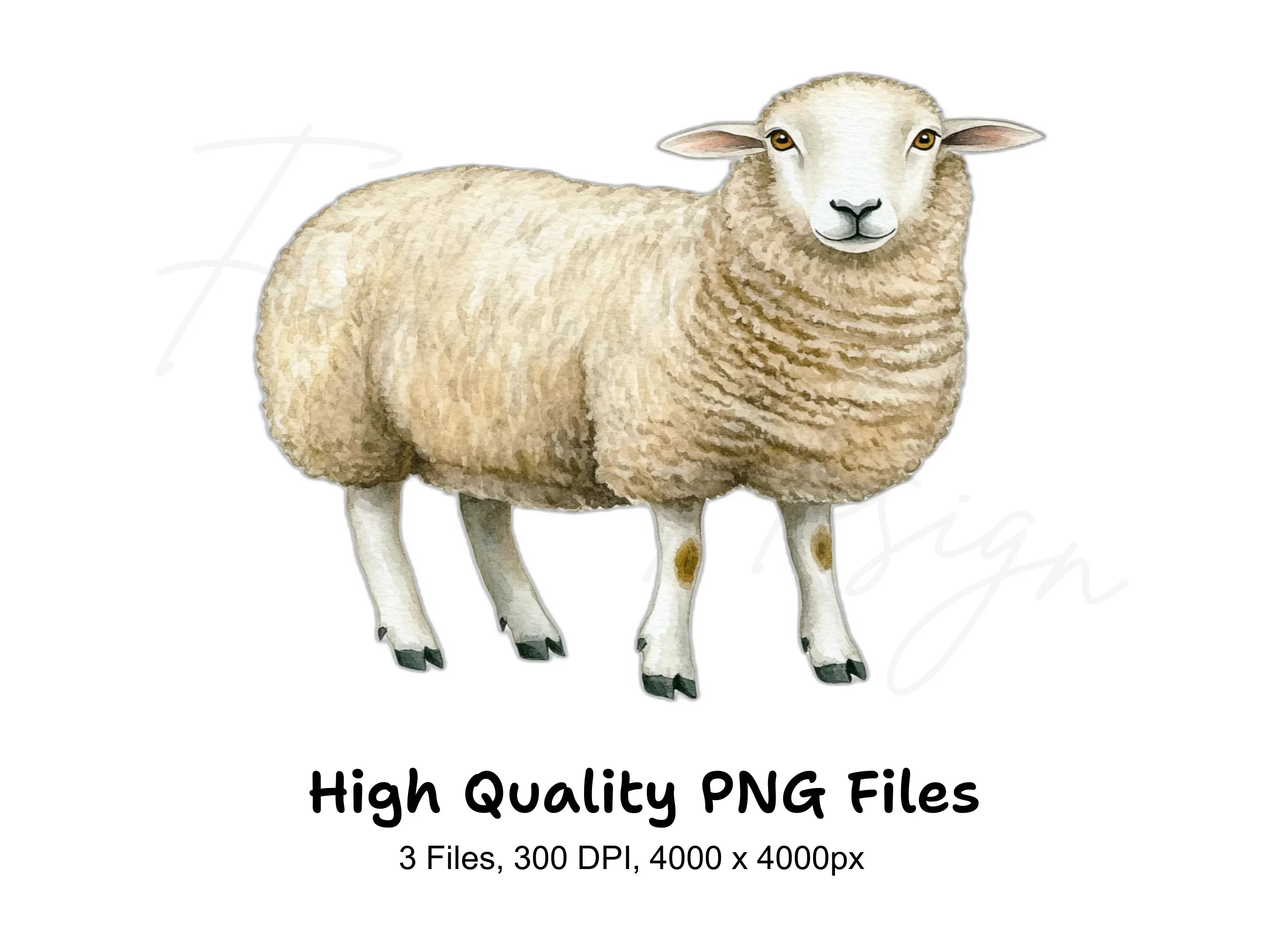 Cute Sheep Clipart Bundle