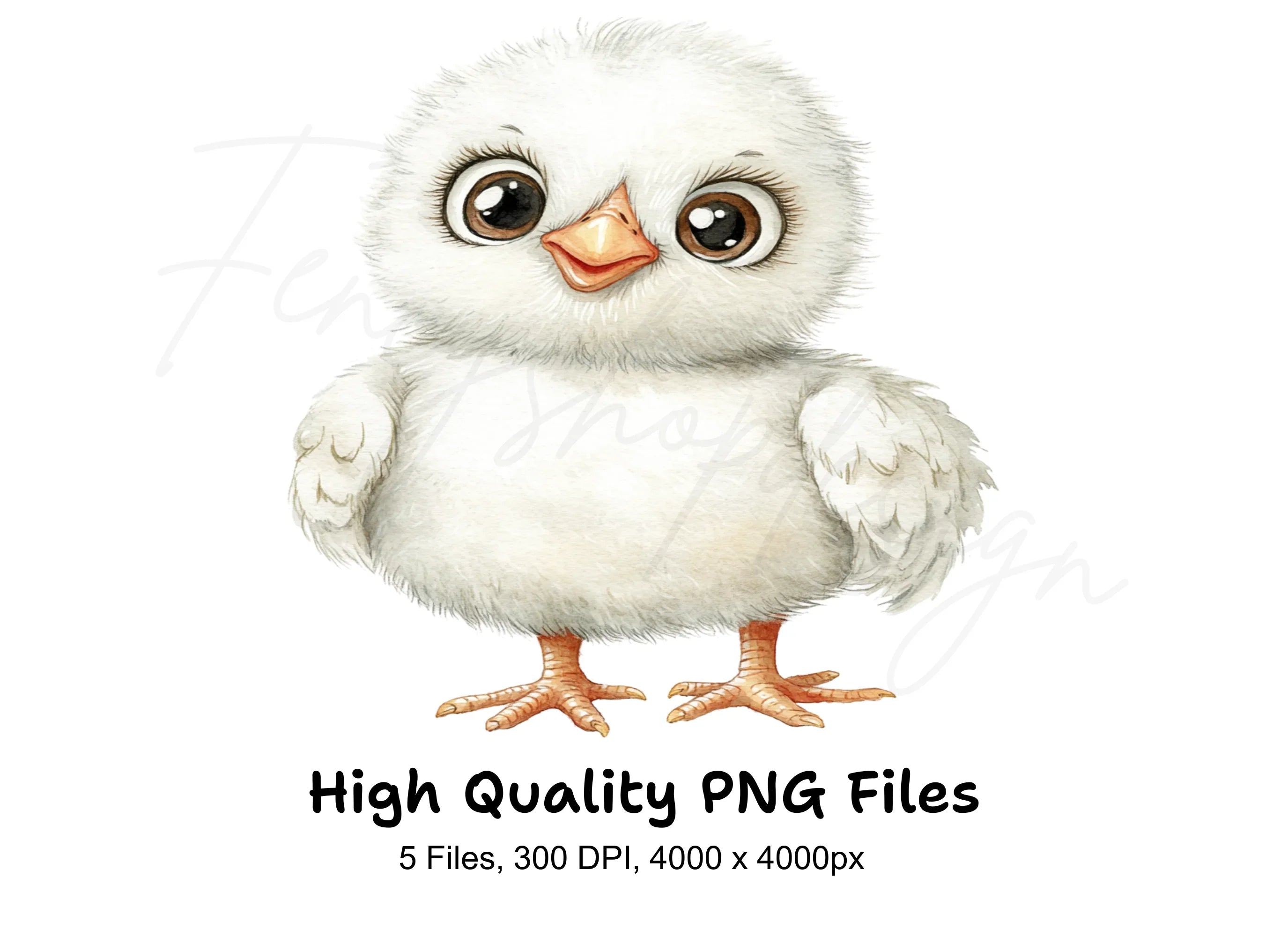 Cute Baby Chicks Clipart Bundle