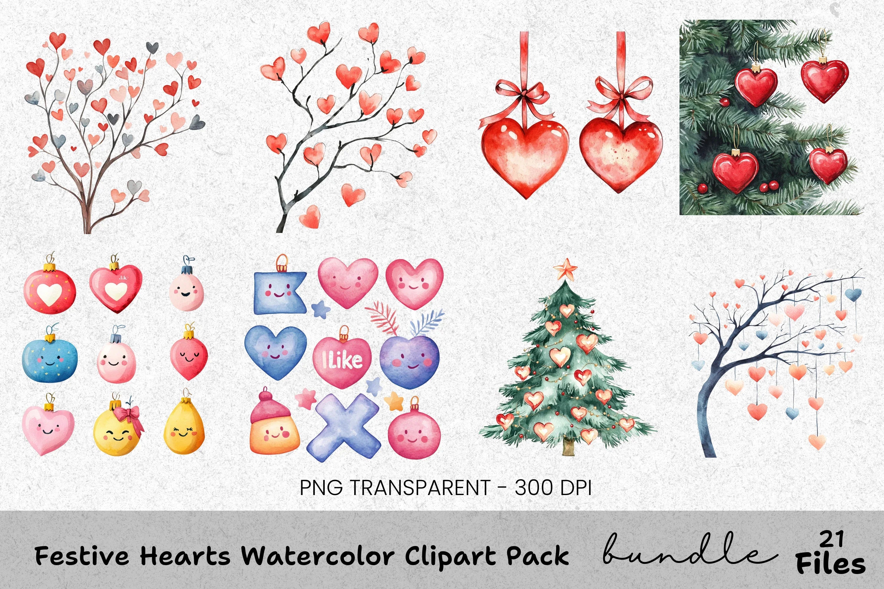 Heart Clipart Bundle