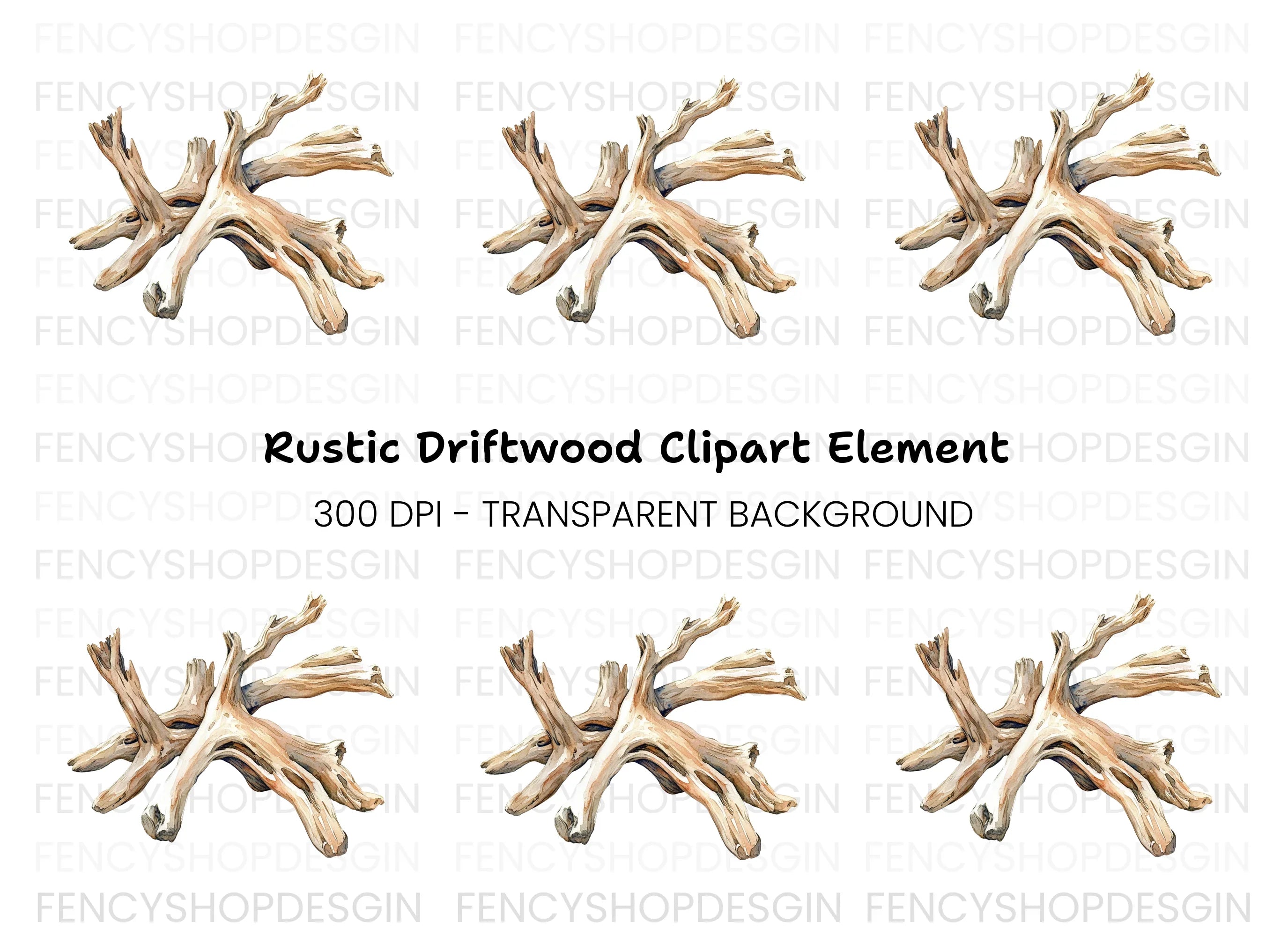 Driftwood Clipart Bundle
