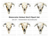 Animal Skull Clipart Bundle