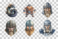 Viking Warrior Portrait Clipart Bundle - CraftNest - Digital Crafting and Art