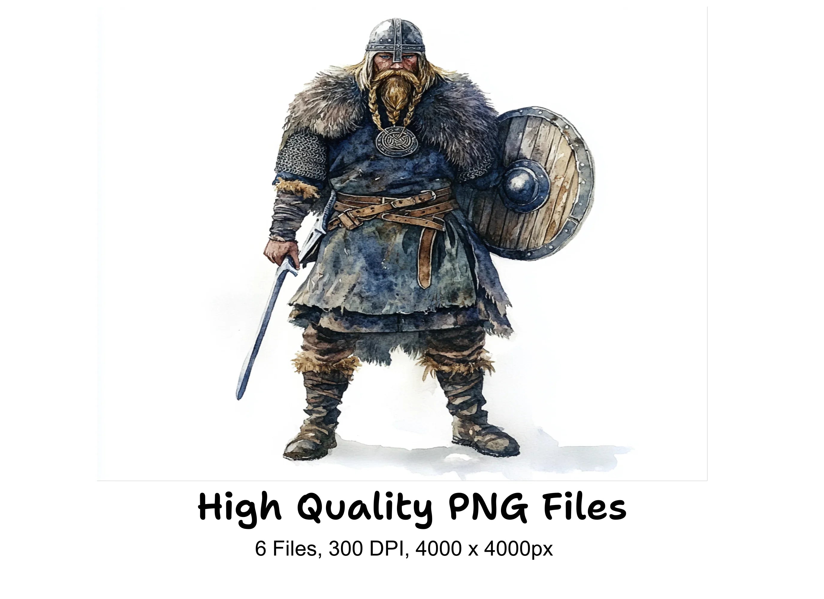 Viking Warrior Clipart Bundle