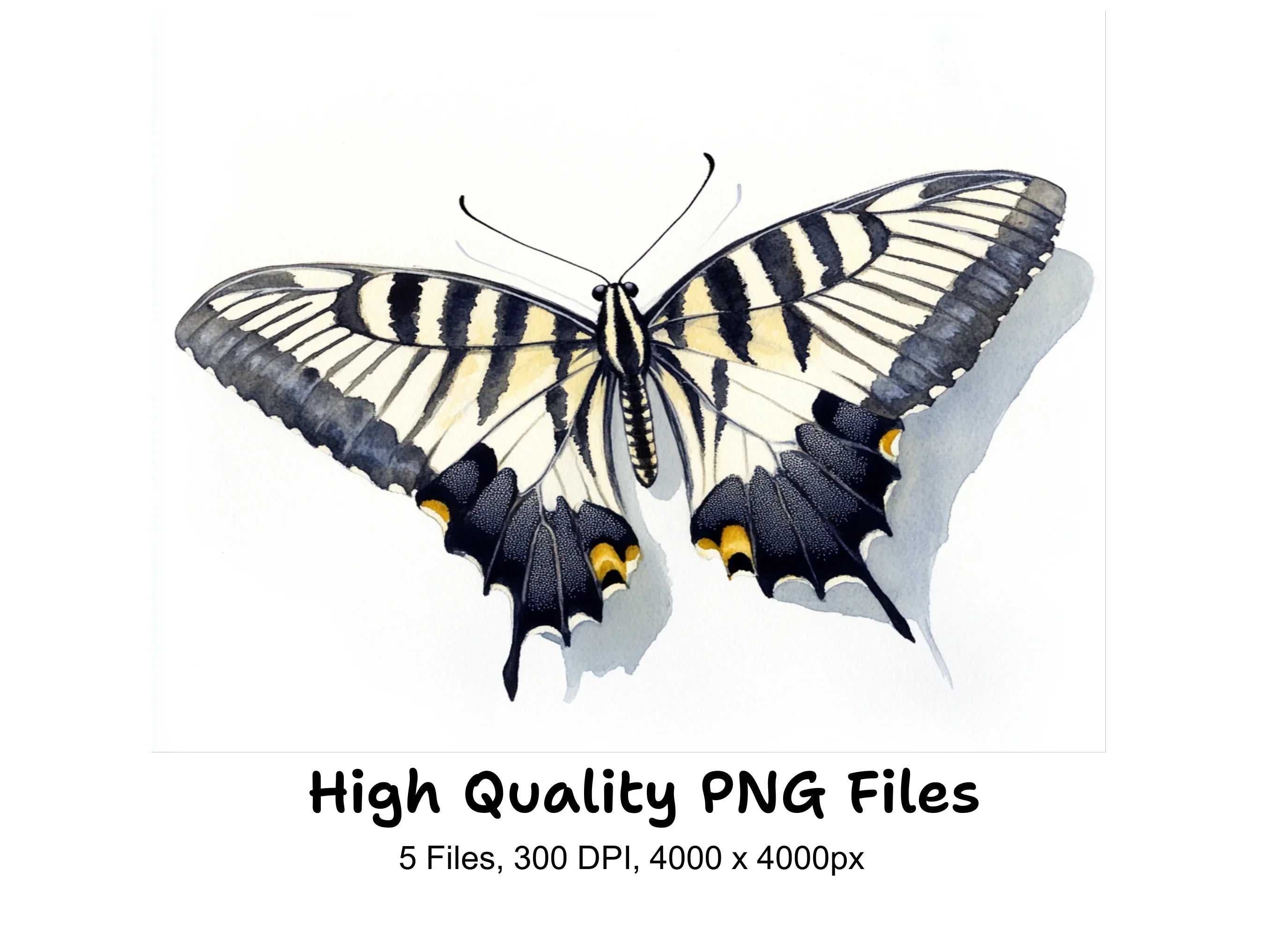 Swallowtail Butterfly Clipart Bundle
