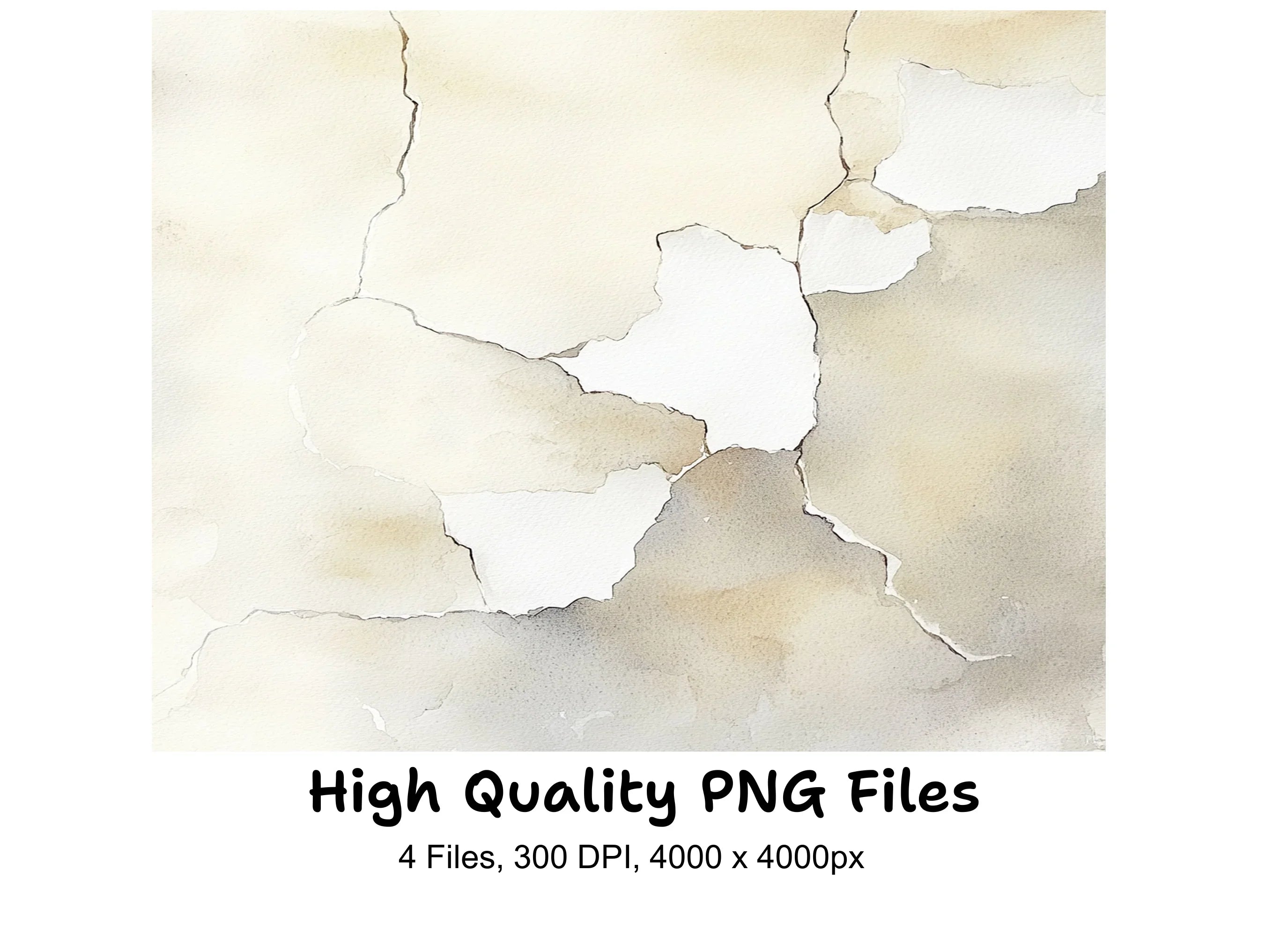 Cracked Paint Texture Clipart Bundle