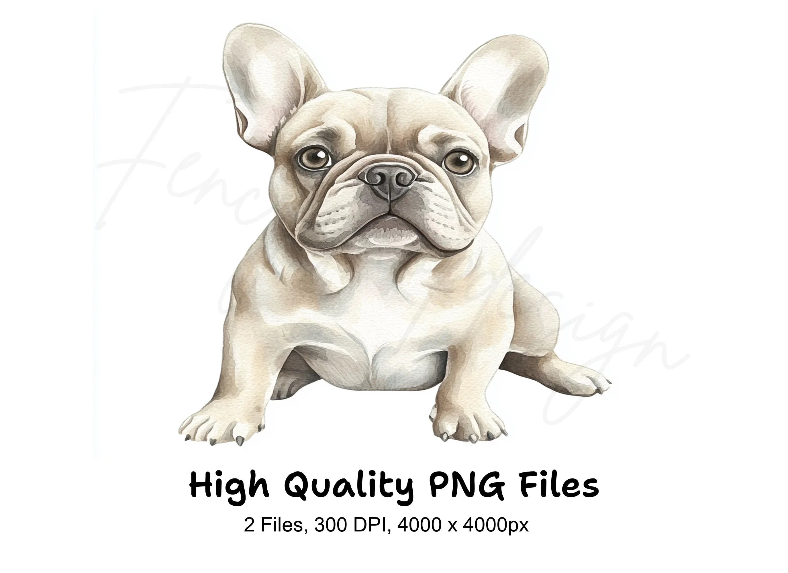 French Bulldog Puppies Clipart Bundle