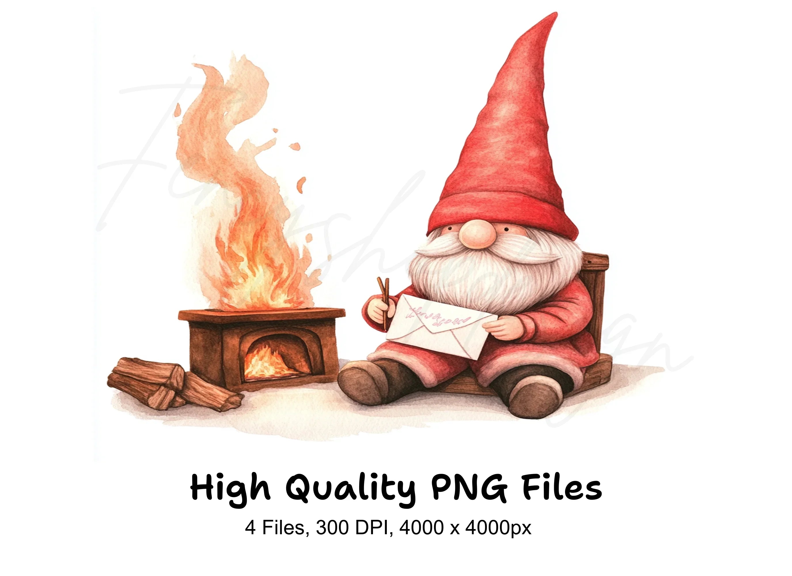 Christmas Gnomes Alphabet Clipart Bundle
