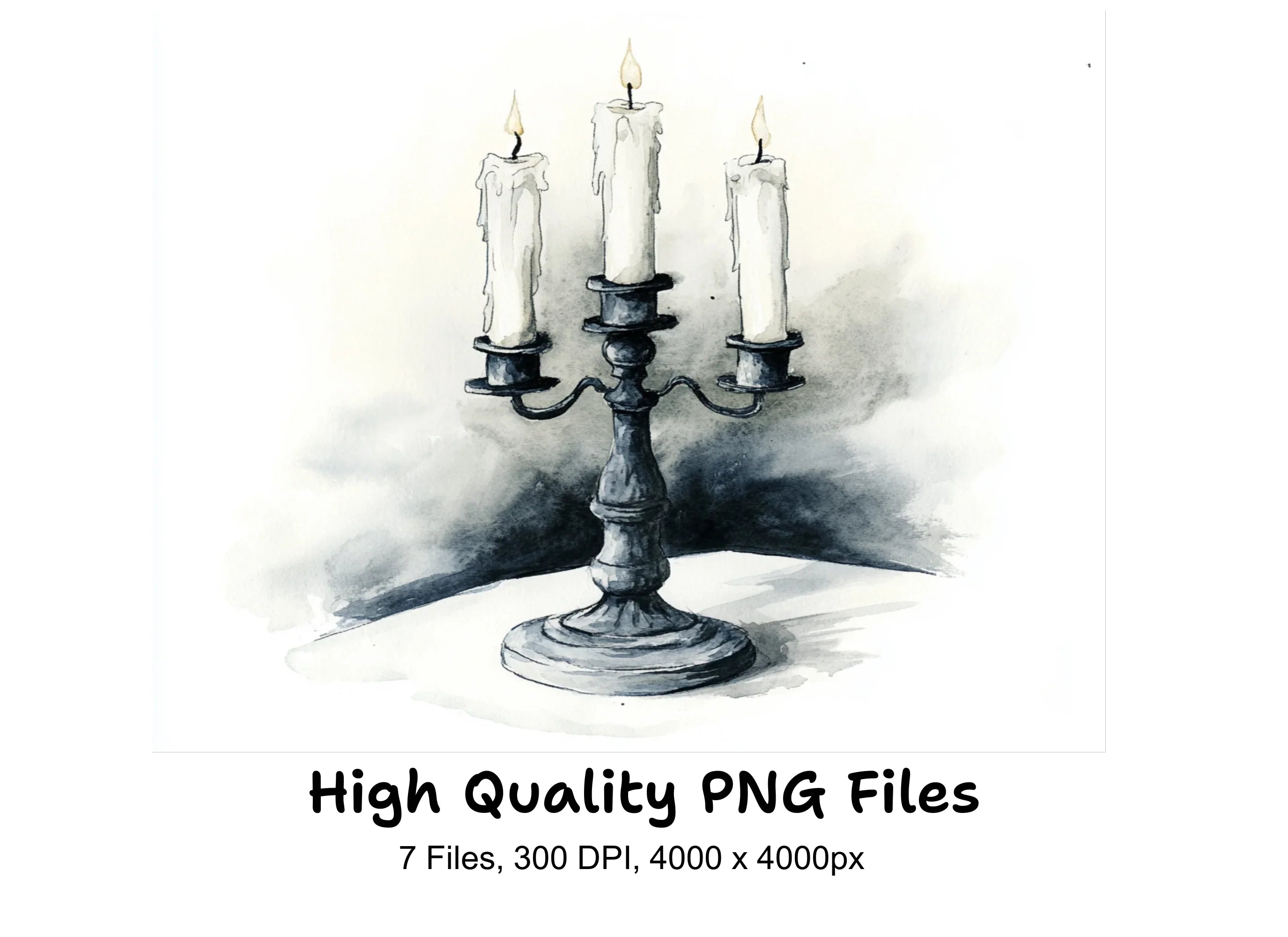 Candelabra Clipart Bundle