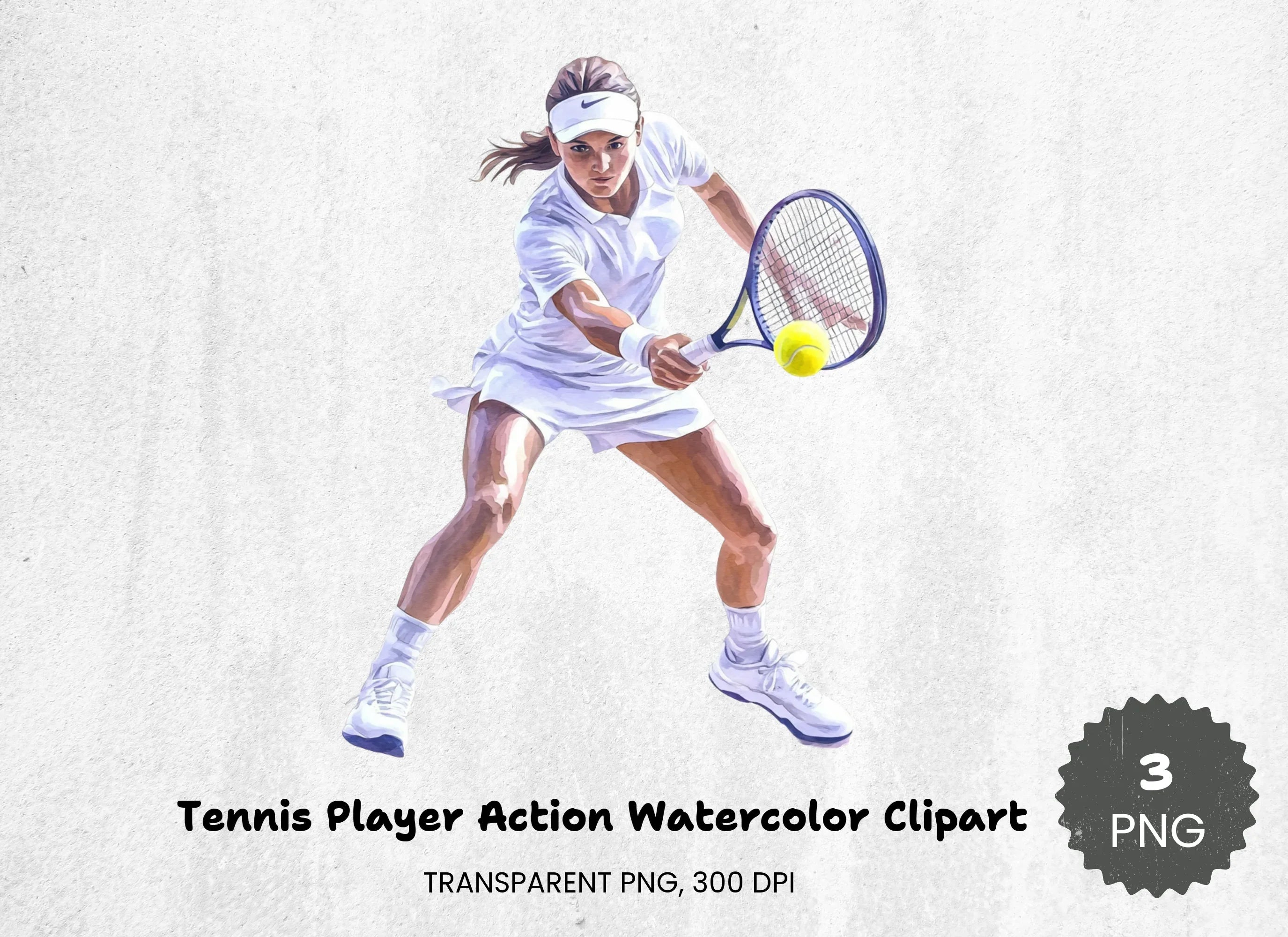 Tennis Player Action Clipart Bundle - CraftNest - Digital Crafting and Art