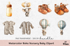 Boho Nursery Baby Clipart Bundle