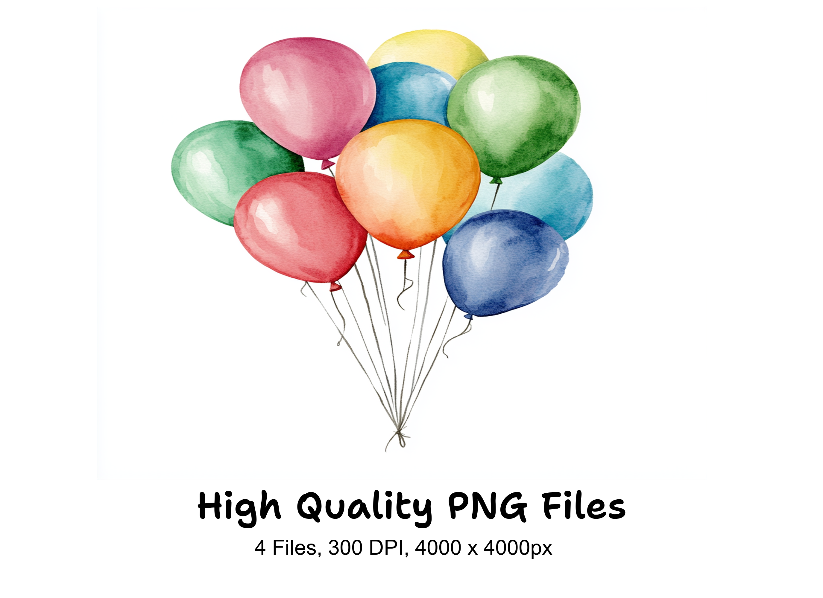 Balloon Clipart Bundle