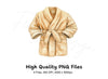 Cozy Beige Bathrobe Clipart Bundle