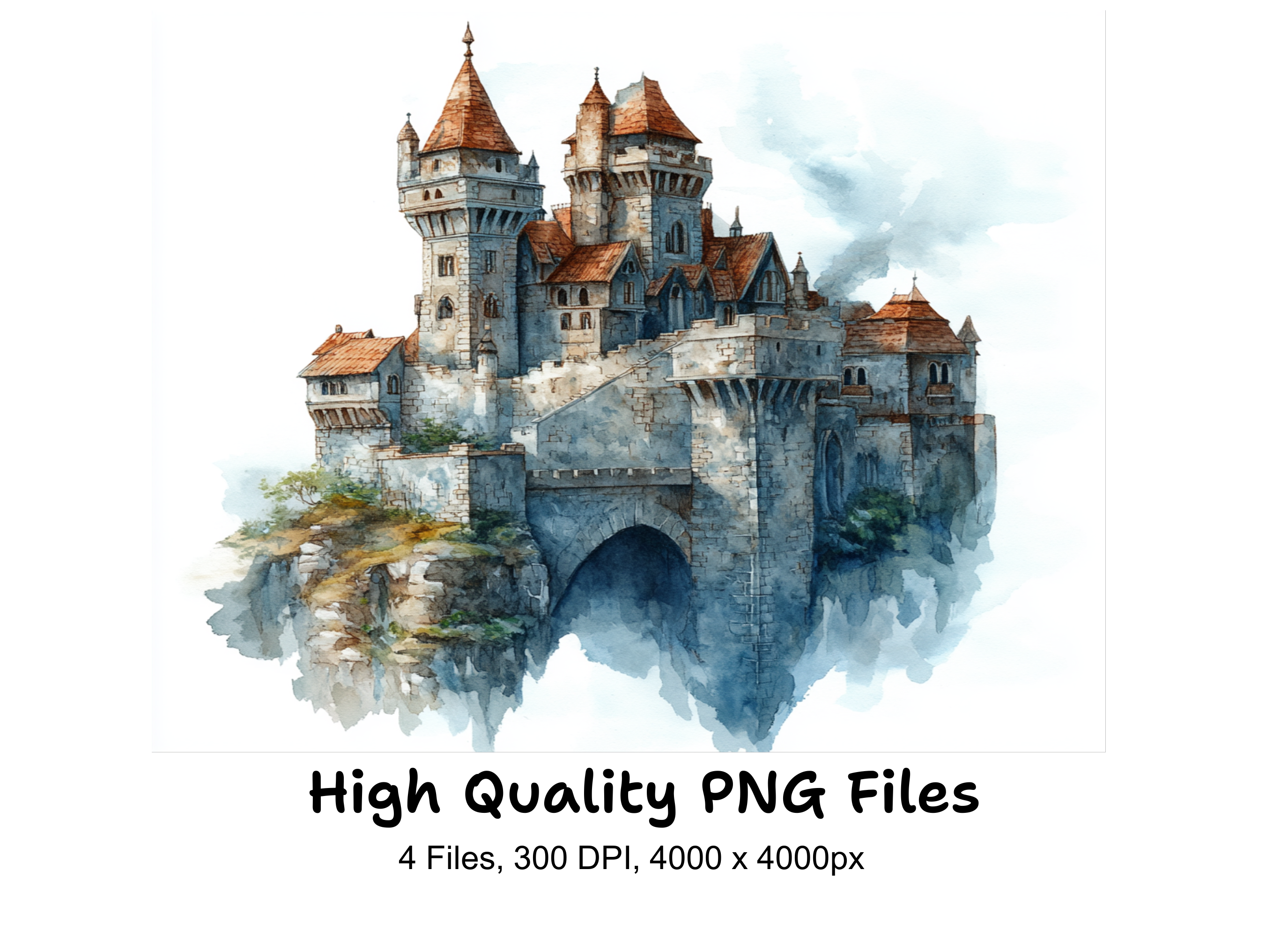 Enchanted Castle Clipart Bundle