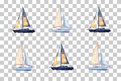 Sailboat at Dawn Nautical Scene Clipart Bundle - CraftNest - Digital Crafting and Art