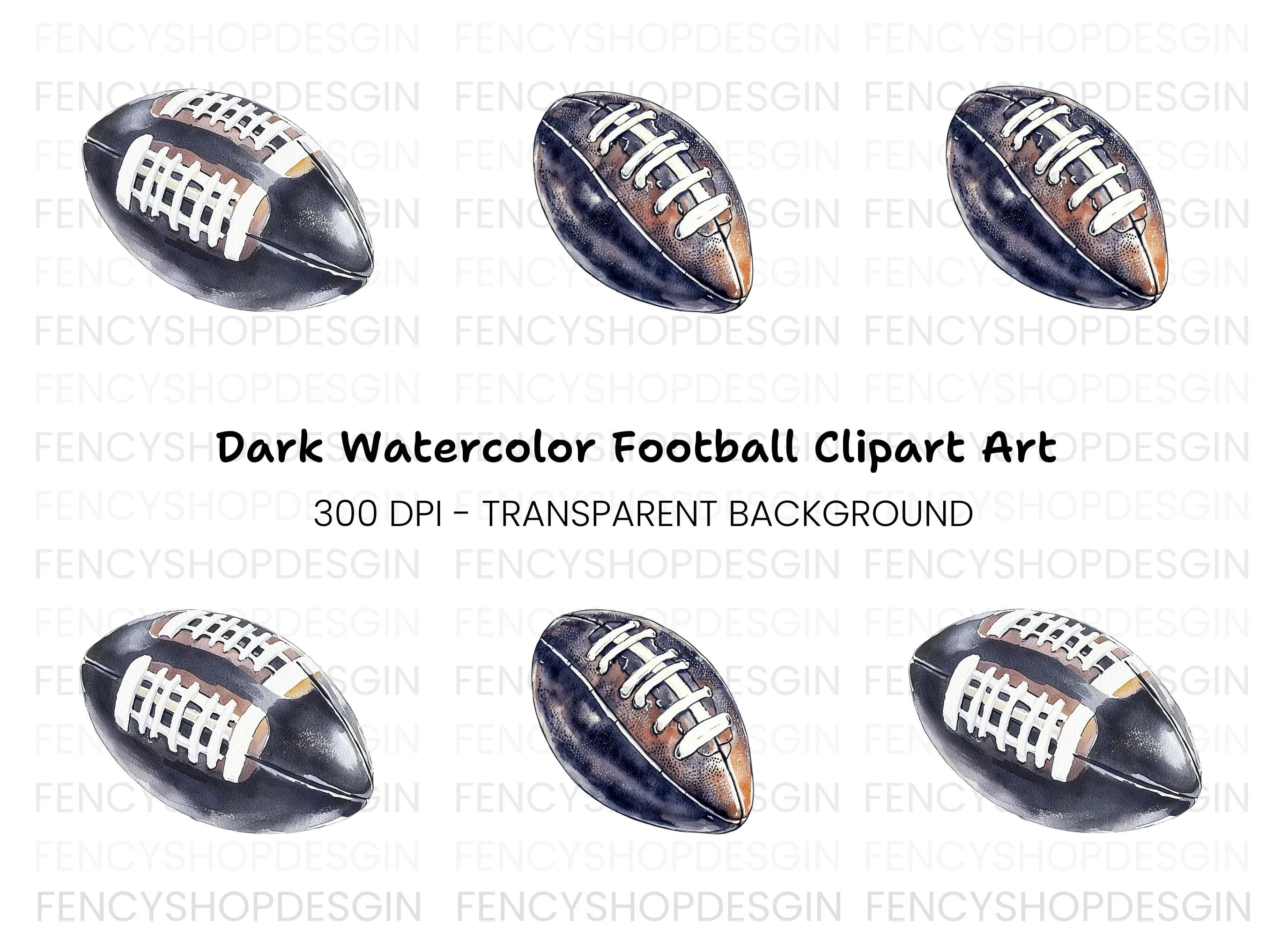 American Football Clipart Bundle