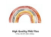 Boho Rainbow Clipart Bundle