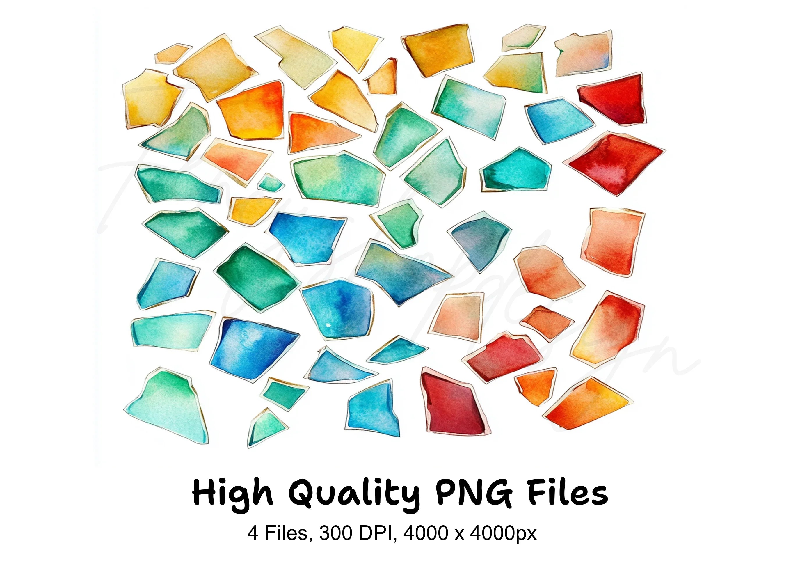 Abstract Shards Clipart Bundle