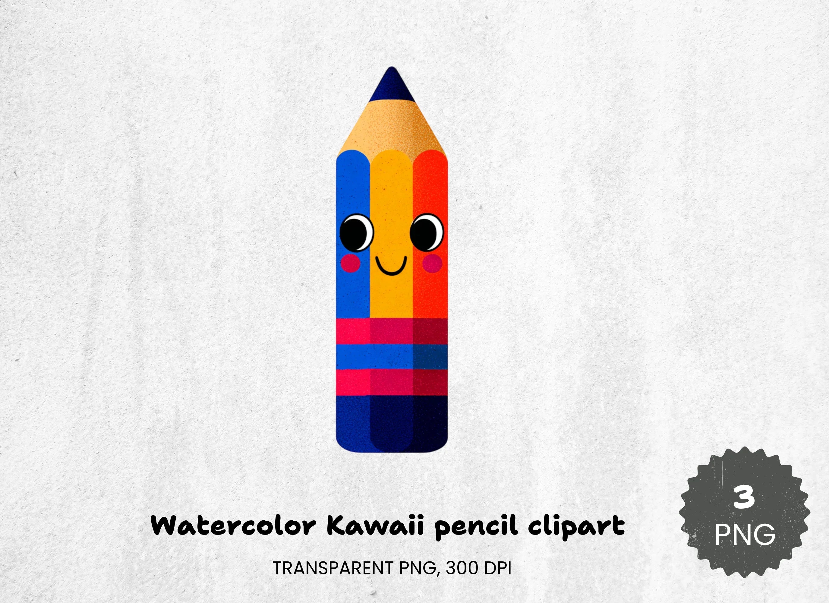 Kawaii Pencil Clipart Bundle - CraftNest - Digital Crafting and Art