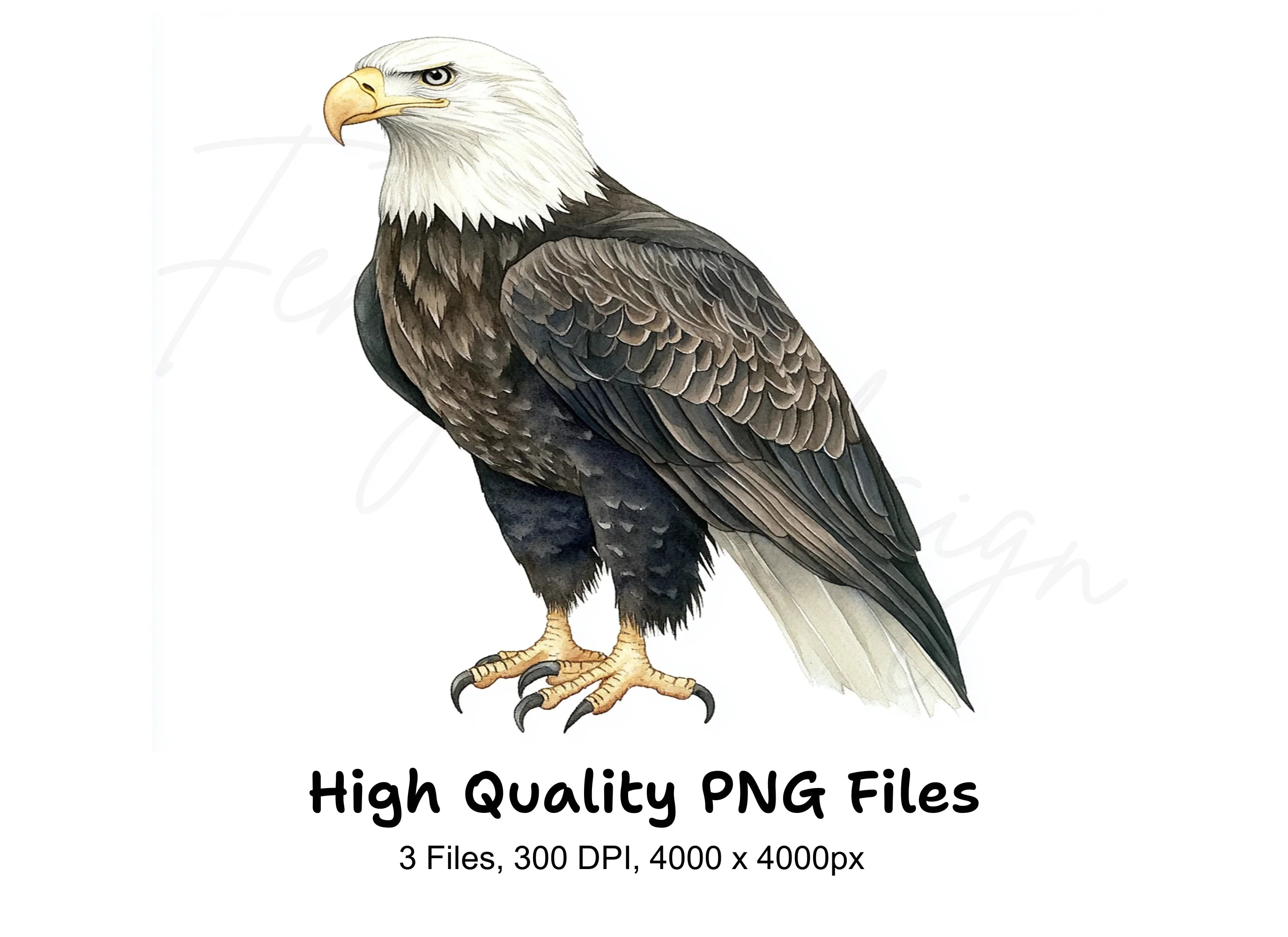 Majestic Bald Eagle Clipart Bundle