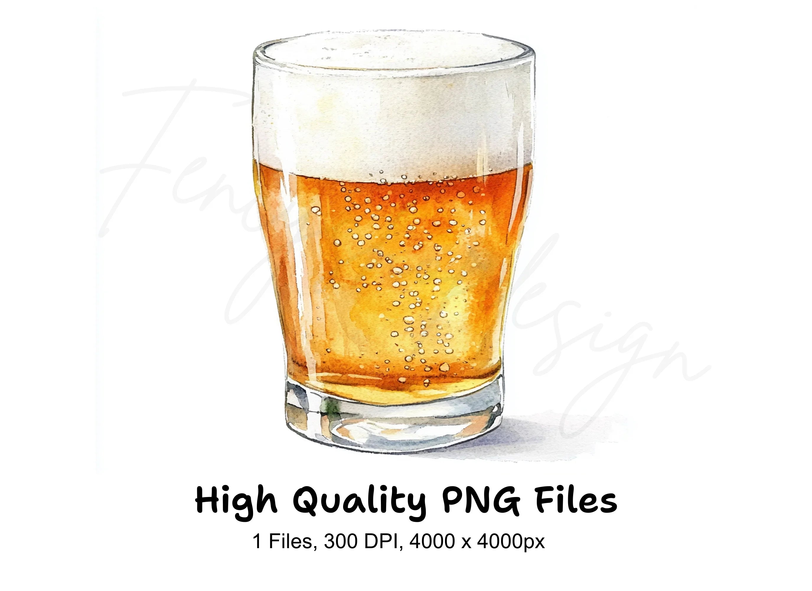 Refreshing Beer Pint Clipart Bundle