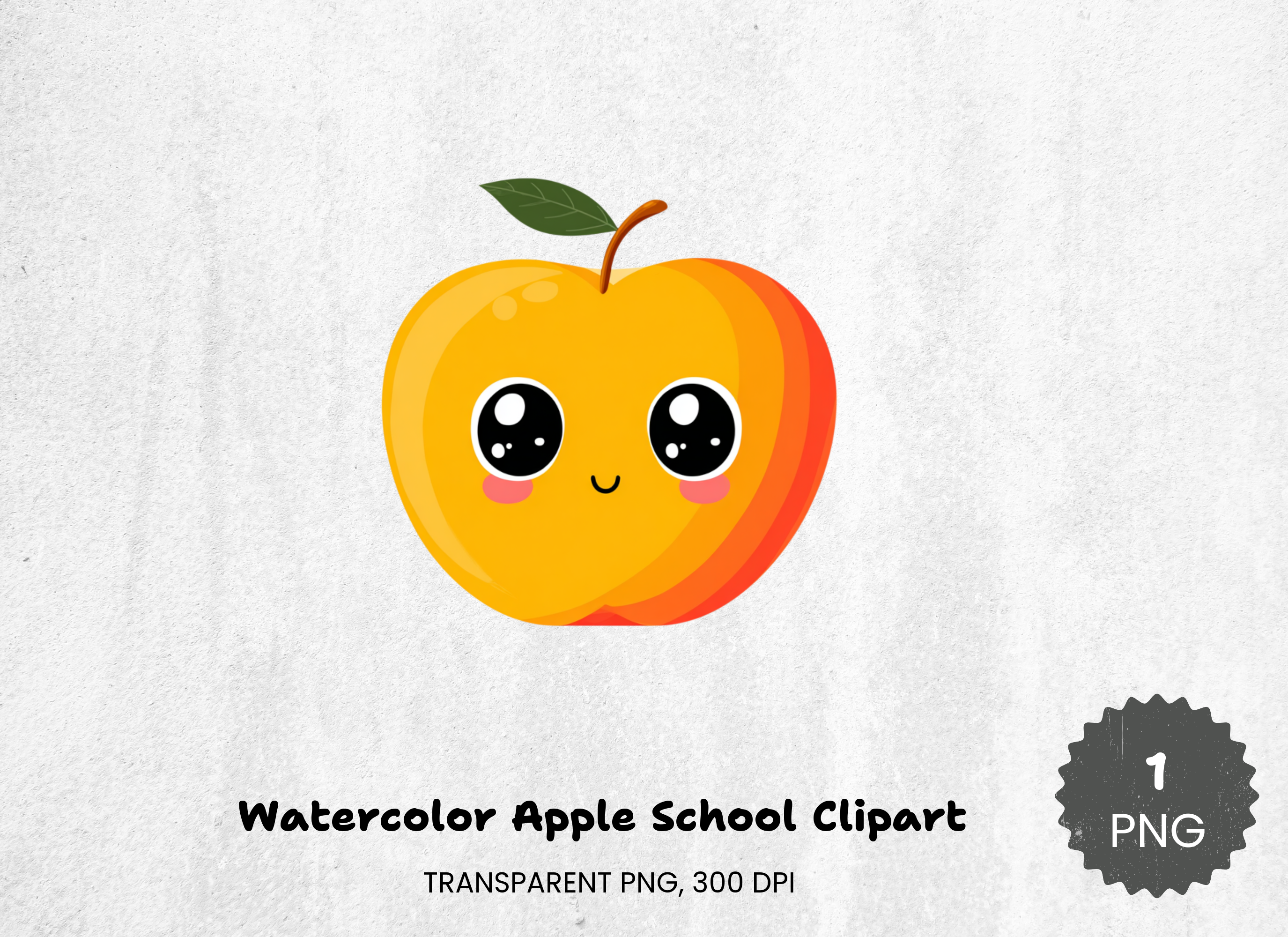 Apple School Clipart Bundle for Teachers and Students