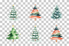 Christmas Tree Clipart Bundle - CraftNest - Digital Crafting and Art