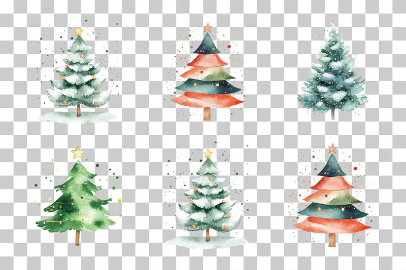 Christmas Tree Clipart Bundle - CraftNest - Digital Crafting and Art