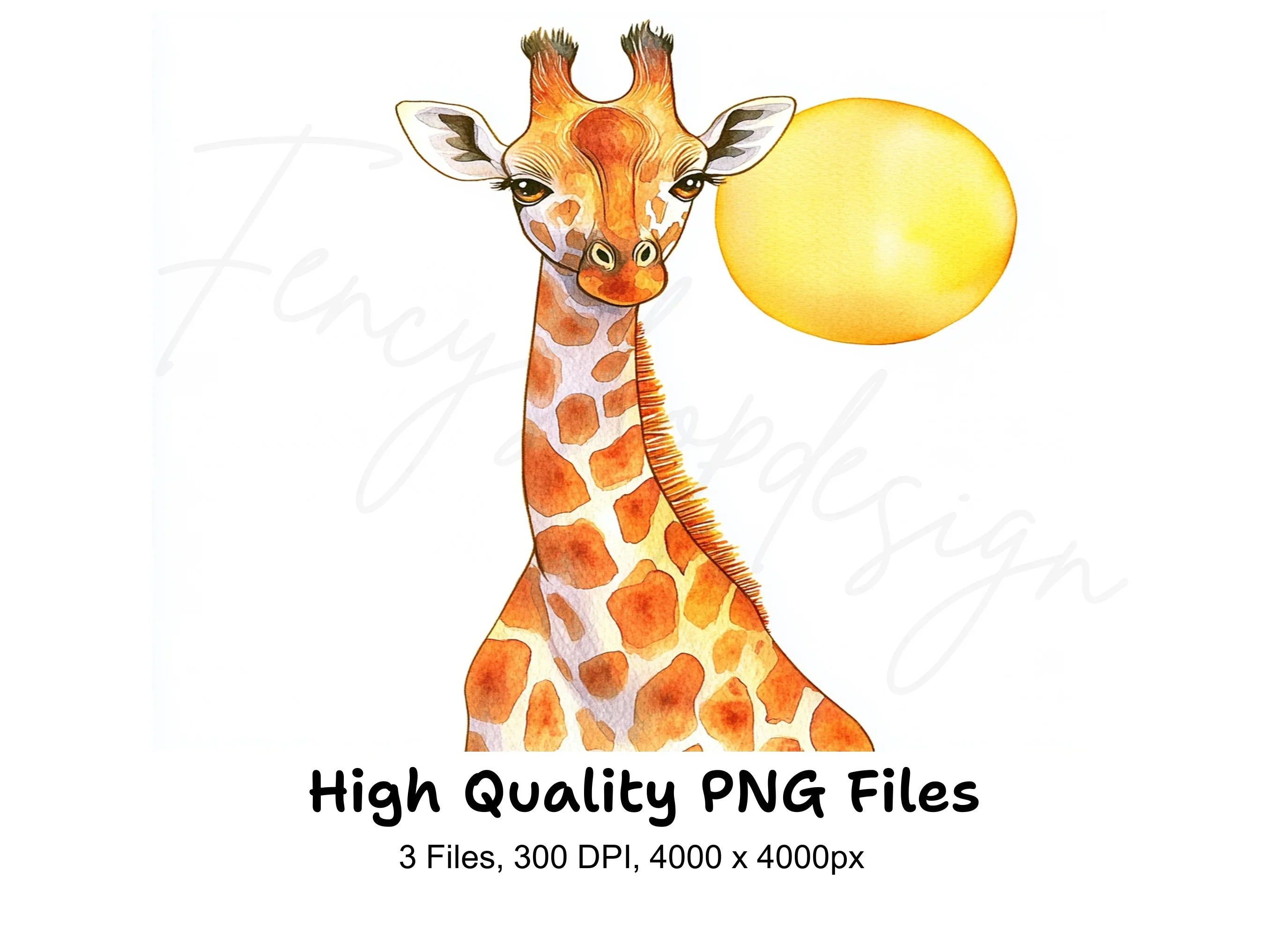 Giraffe Clipart Bundle