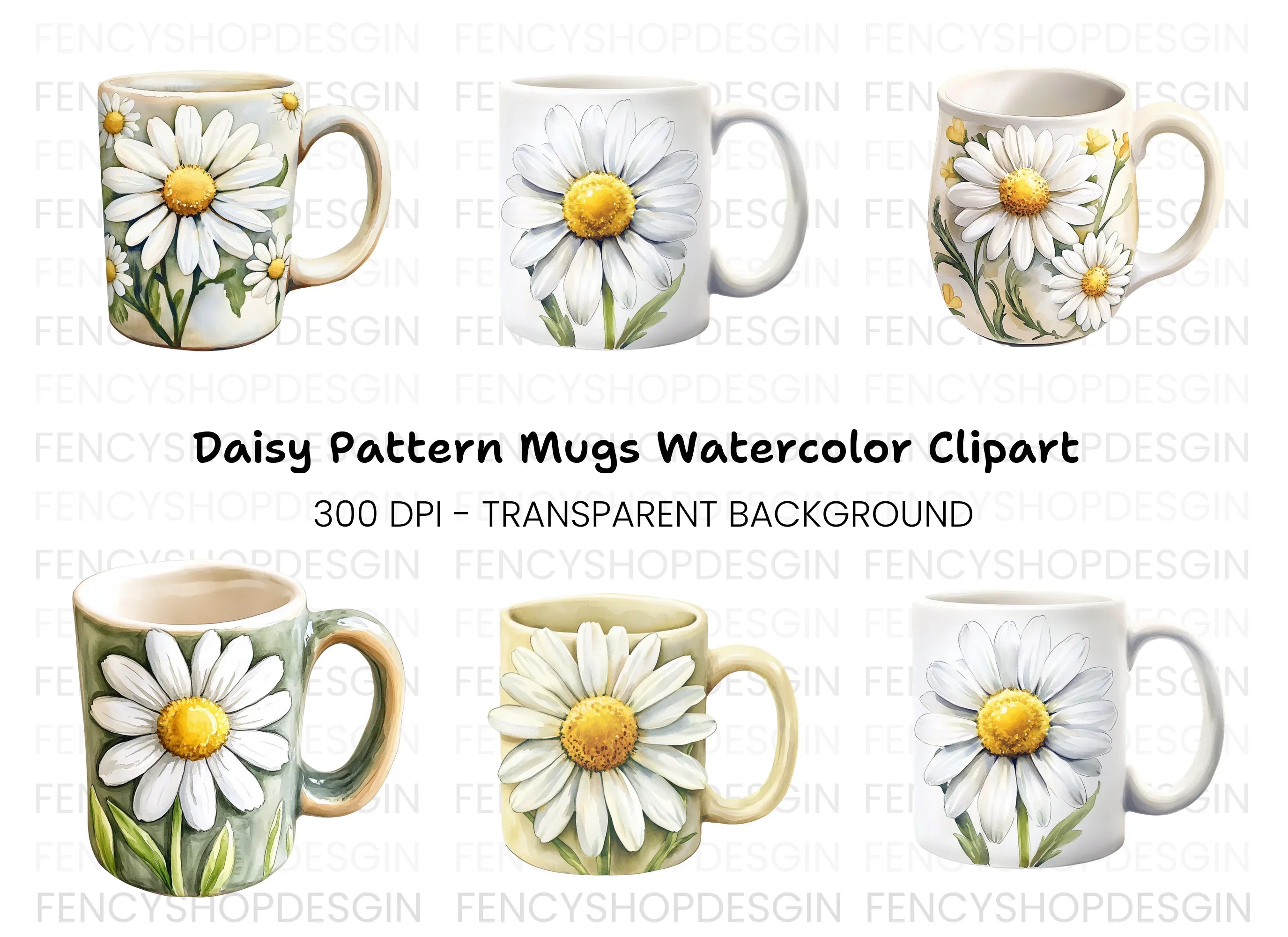 Daisy Clipart Bundle