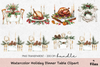 Holiday Dinner Table Clipart Bundle