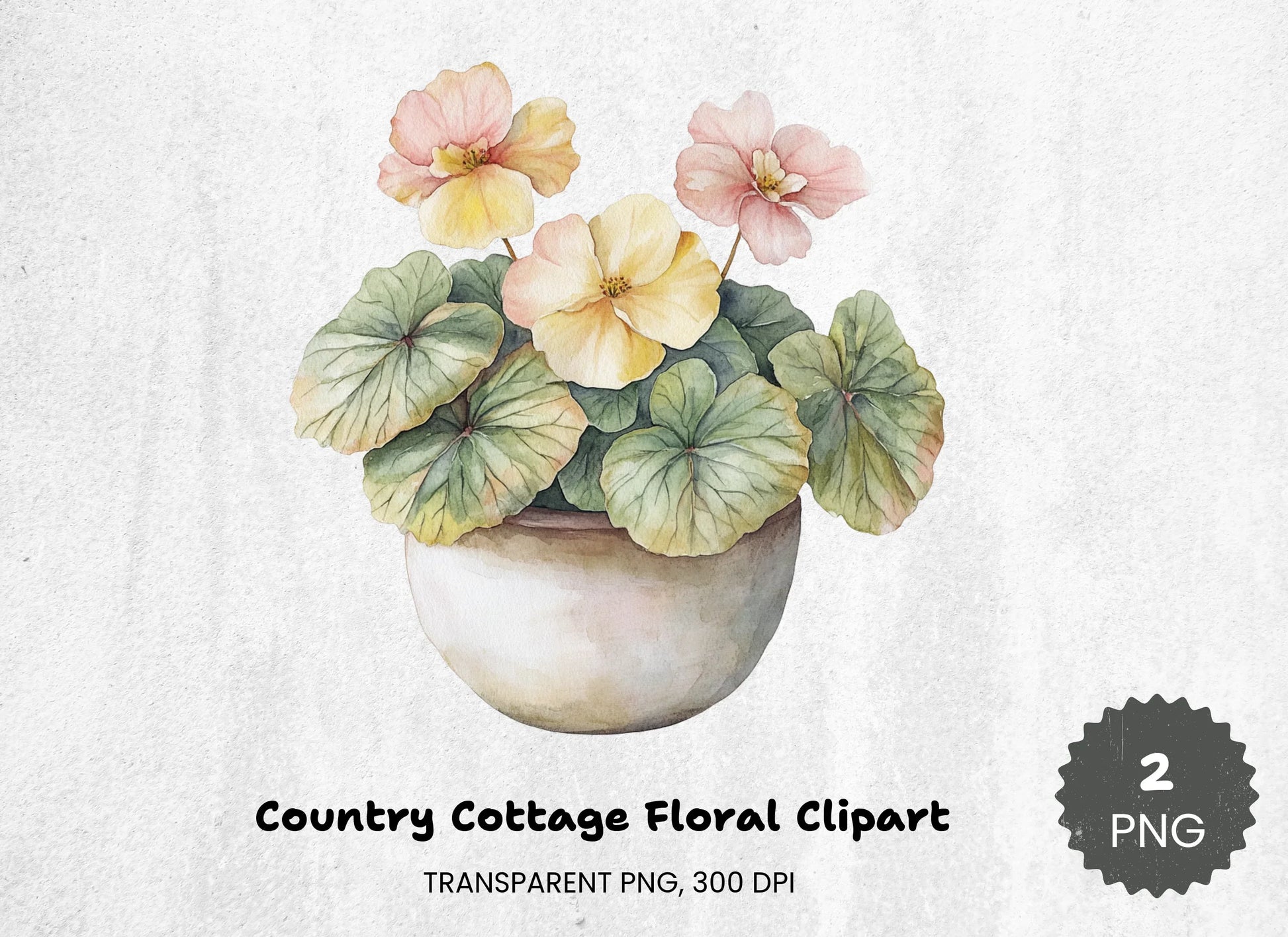 Country Cottage Floral Clipart Bundle - CraftNest - Digital Crafting and Art