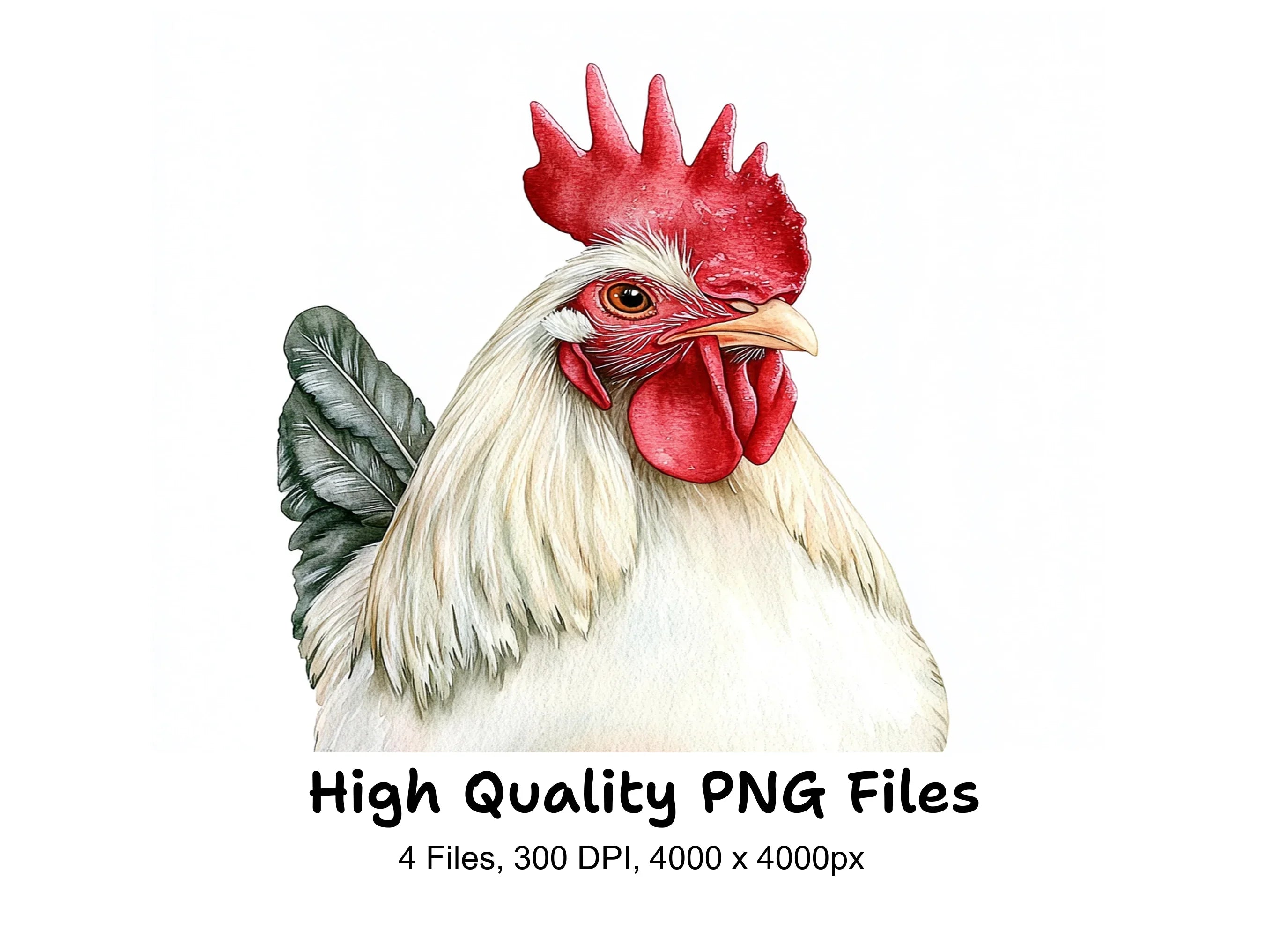 Rooster Clipart Bundle
