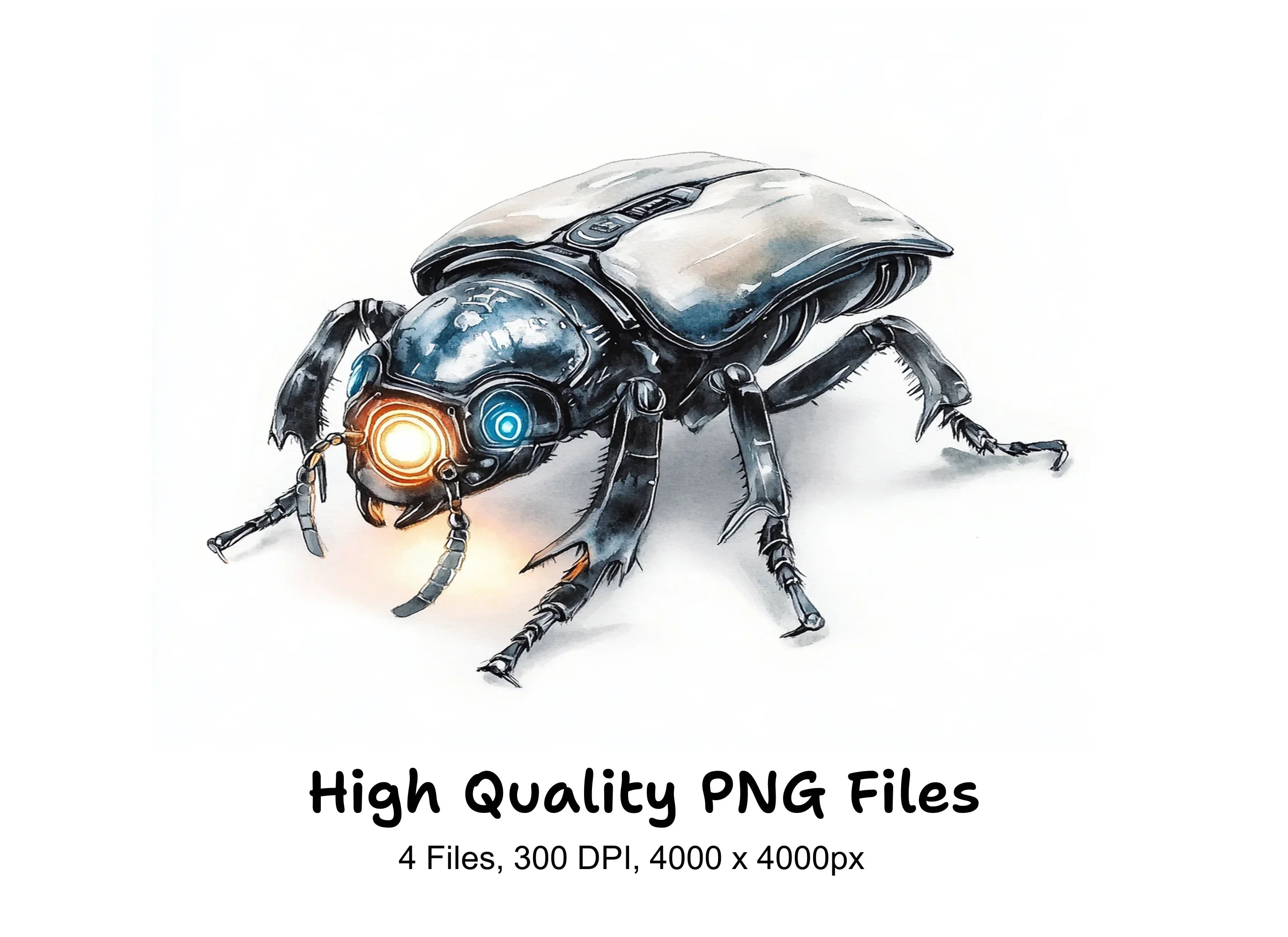 Steampunk Beetle Clipart Bundle