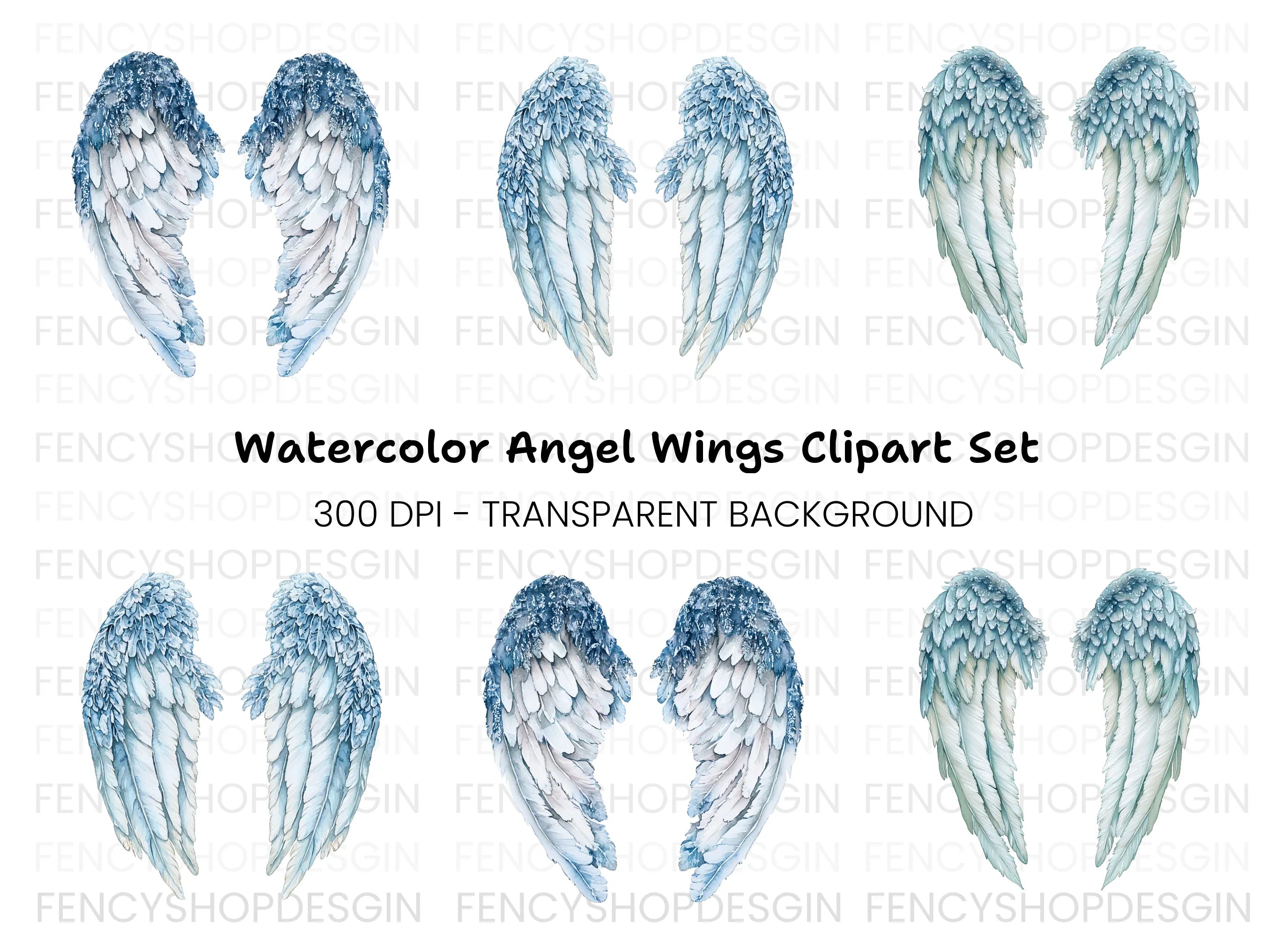 Angel Wings Clipart Bundle