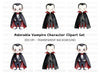 Cute Baby Vampire Clipart Bundle