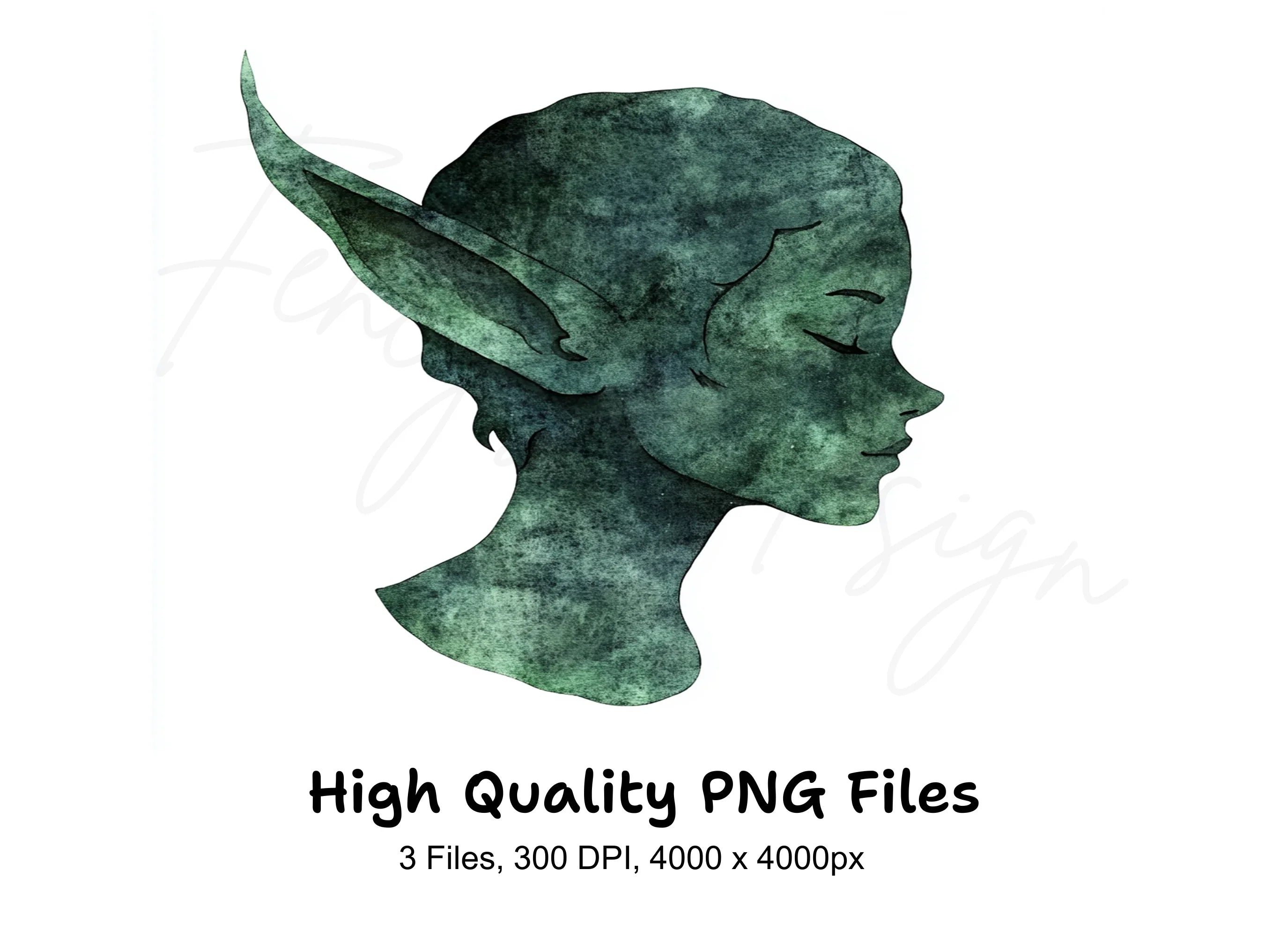 Mystical Forest Elf Clipart Bundle