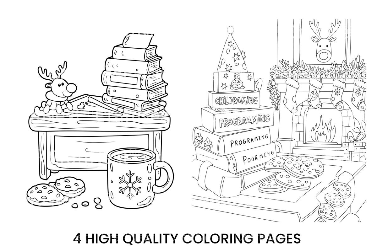 Santa Claus Christmas Desk Coloring Books
