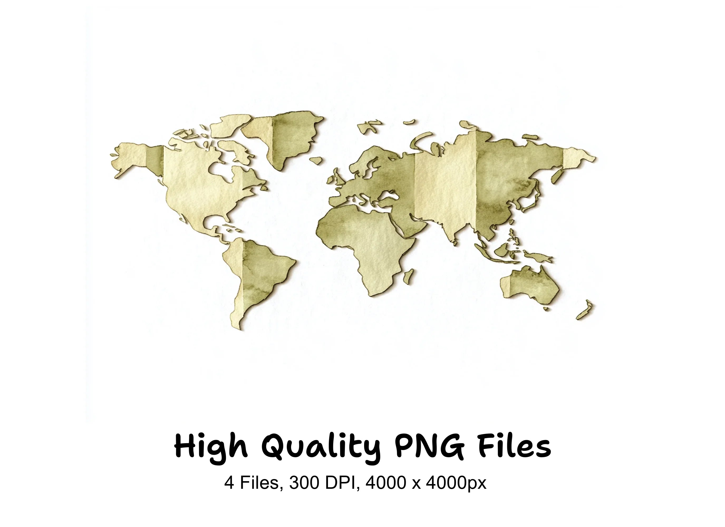 World Map Clipart Bundle