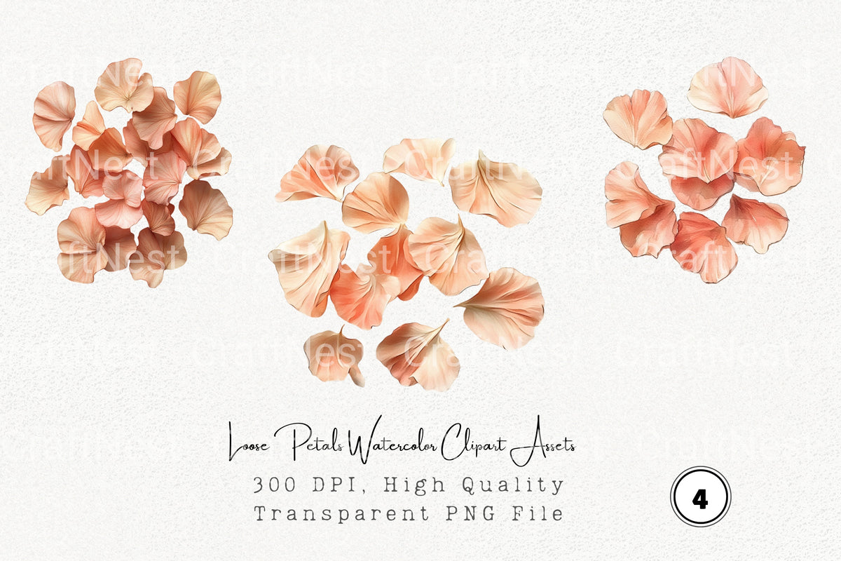 Loose Petals Clipart Bundle