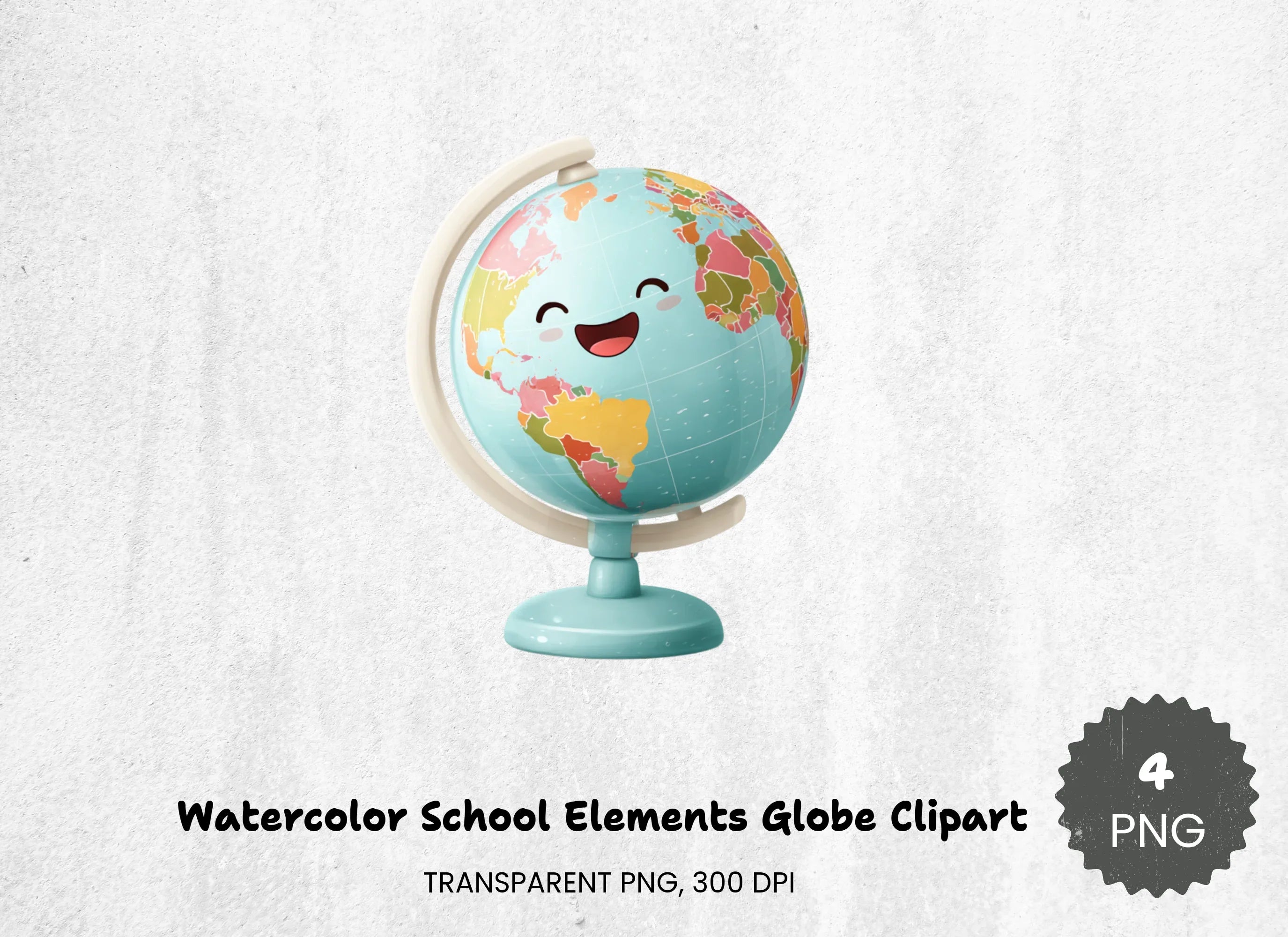 School Elements Globe Clipart Bundle - CraftNest - Digital Crafting and Art