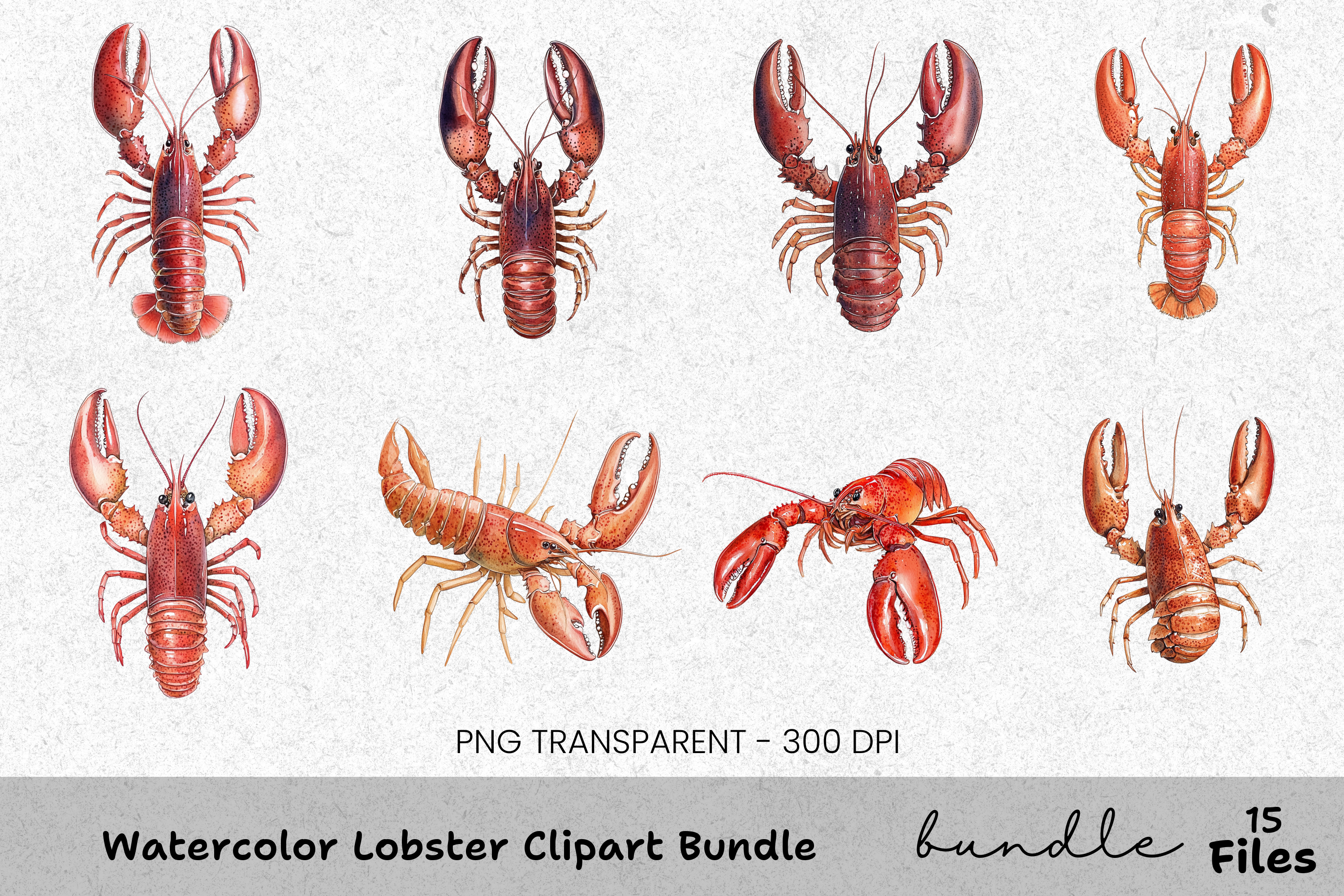 Lobster Clipart Bundle