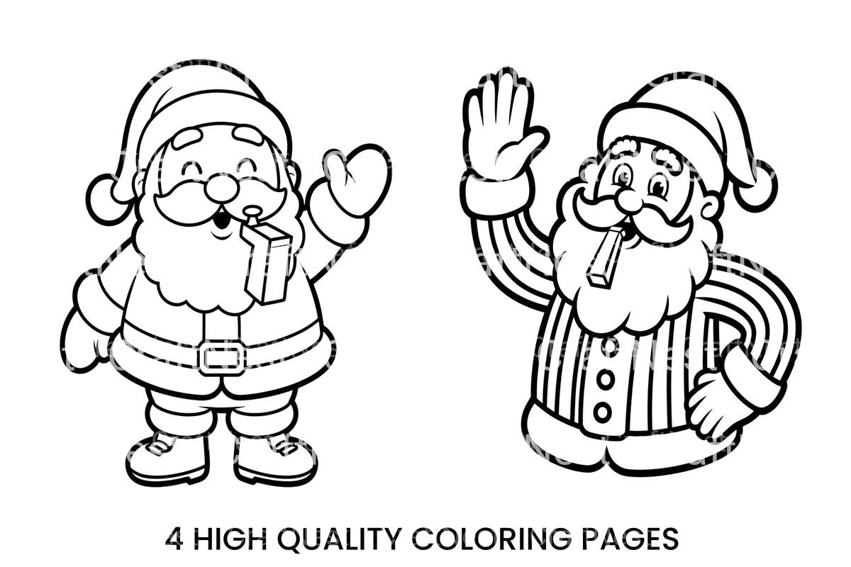 Santa Claus Christmas Coloring Books