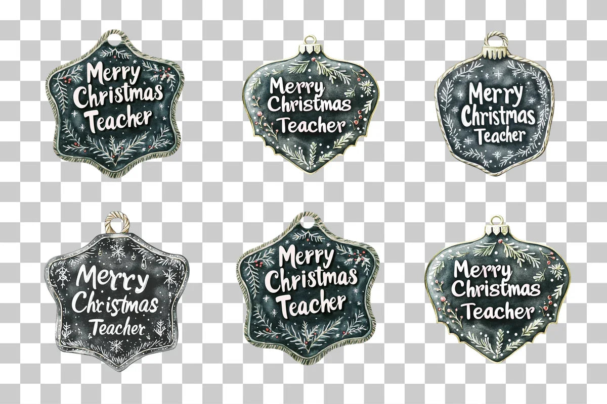Merry Christmas Teacher Clipart Bundle - CraftNest - Digital Crafting and Art