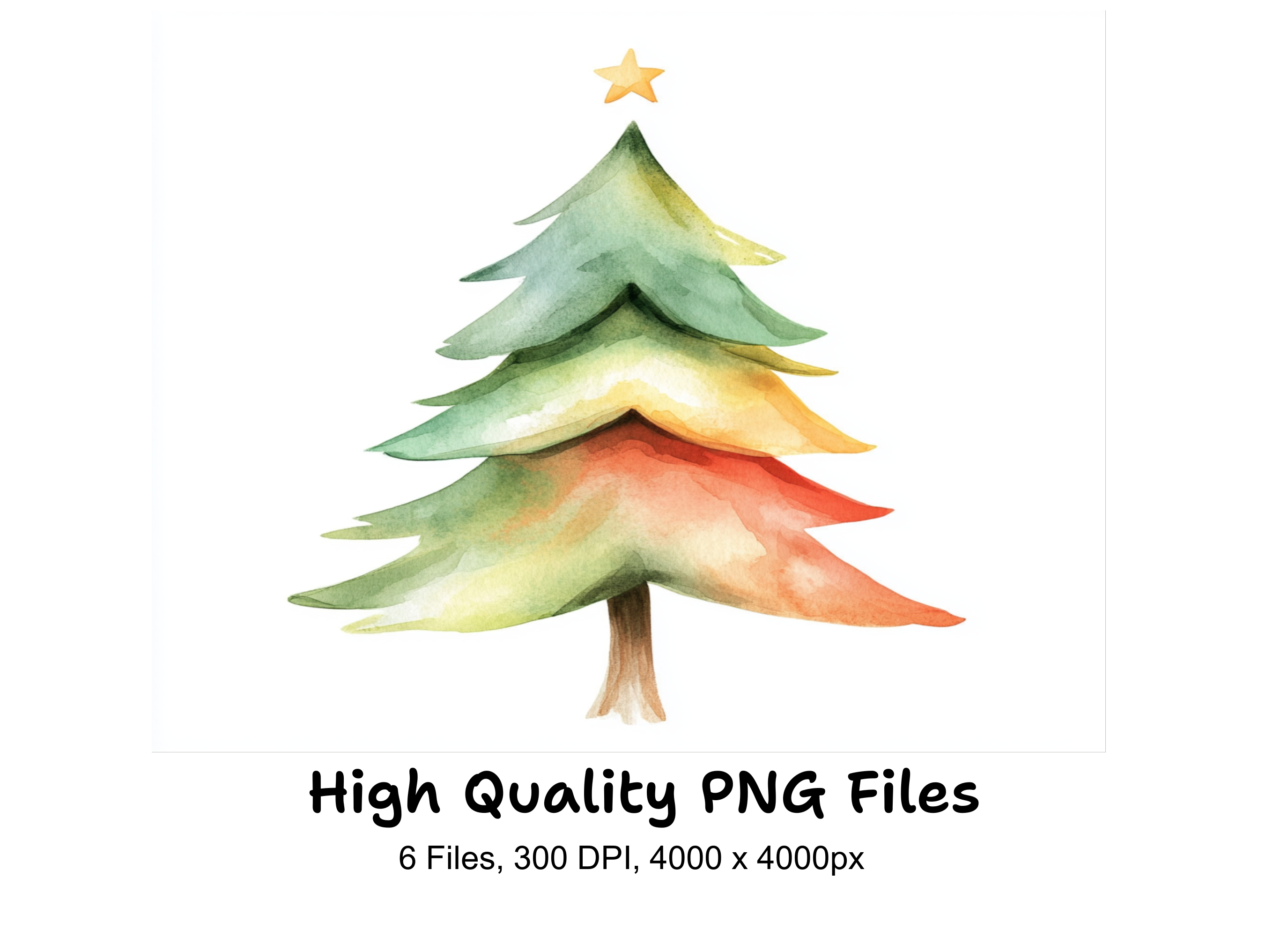 Christmas Tree Clipart Bundle