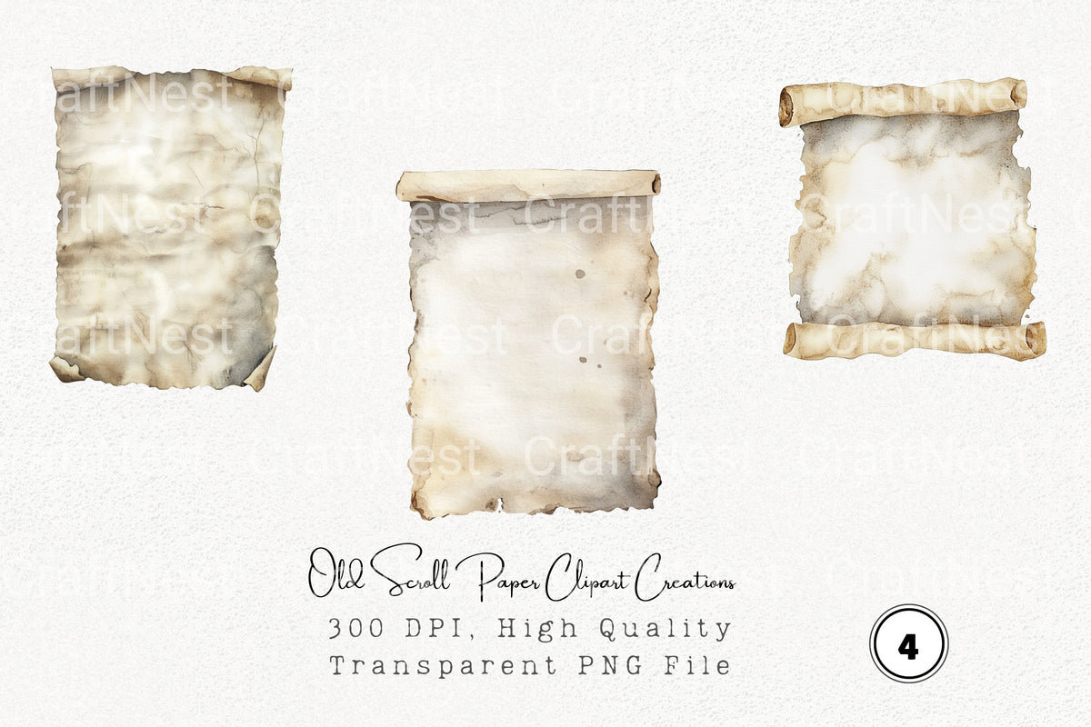 Old Scroll Creations Clipart Bundle