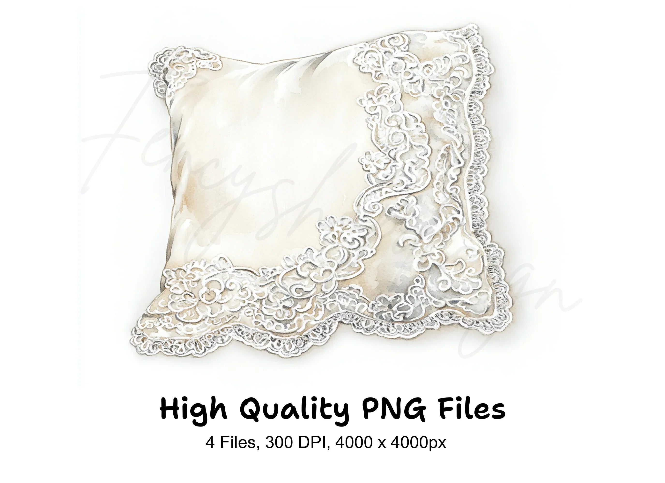Elegant Lace Bedding and Curtains Clipart Bundle