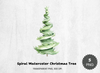 Spiral Christmas Tree Clipart Bundle