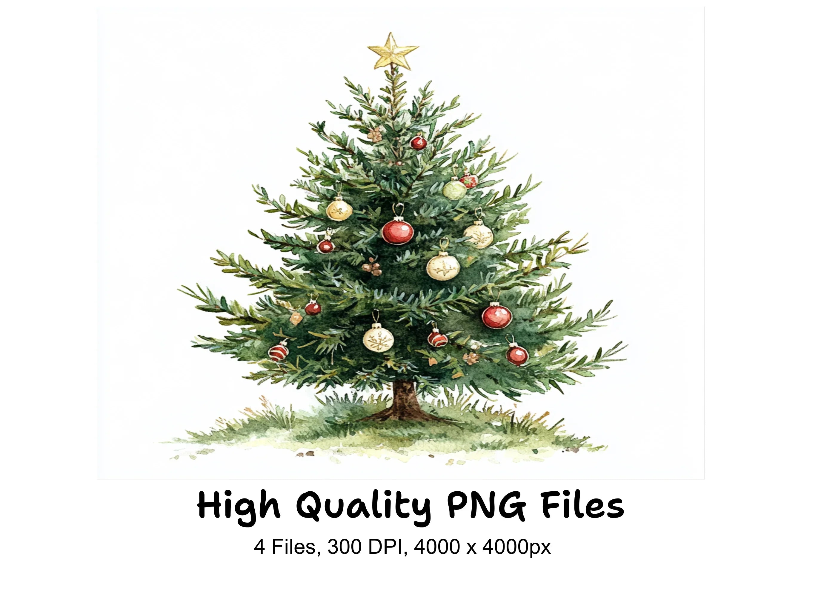 Christmas Tree Clipart Bundle